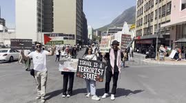 South Africa: Demonstrators rally in Cape Town against Israel's genocidal war in Gaza