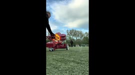 Fiery football challenge sparks thrilling moment in Sweden