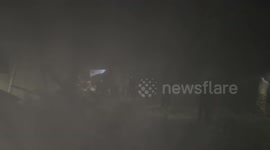 Israeli army strikes building in Al-Bureij Refugee Camp