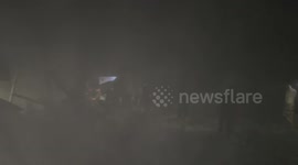 Israeli army strikes building in Al-Bureij Refugee Camp