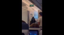 Plane passenger embarrassed after going to toilet with face mask on