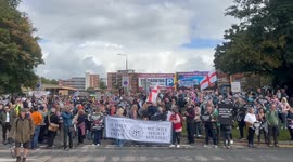 Protest held in Liverpool against government's digital ID and inheritance tax plans