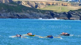 Thrilling Cornish Pilot Gig Racing: Traditional maritime heritage at County Championships 2025, UK