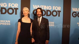 USA: Opening night of new production of 'Waiting for Godot' on Broadway