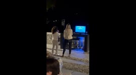 Dog gives hilarious reaction to out-of-tune singing in Cannobio, Italy
