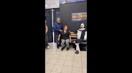 Parents get startled by prank clown scare in West Covina, California, USA