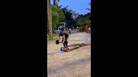 Extreme hoverboard plank workout in São Bernardo do Campo, Brazil