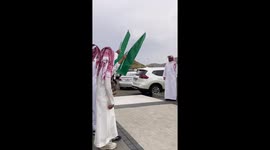 Horse trips during National Day celebration in Taif, Saudi Arabia