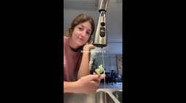 'I rescued a baby chameleon and couldn't believe how much it likes running water'