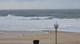 US: Stormy Seas Bring Powerful Waves to Ocean City, MD