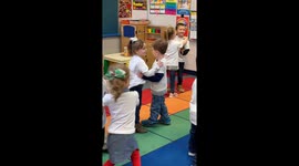 Kindergartener Rolls Eyes After Dancing With Classmate