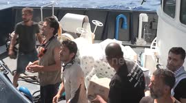 Turkish Red Crescent delivers supplies after coordinating evacuation from flotilla boat in distress