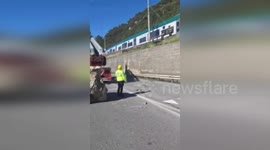 Italy: Rockfall Blocks Main Road And Railway In Italy