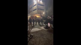 Protesters clash with police outside ICE facility during troop deployment in Portland, Oregon, USA