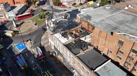 drone footage ODEON Beckenham fire aftermath