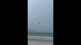 Eight tourists injured when boat capsizes during parasailing in Malaysia