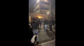 Protests erupt at ICE facility in Portland, USA