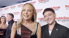 Natalie Ann Jamieson and Ash Palmisciano speak in an exclusive interview with BANG Showbiz at the Inside Soap Awards