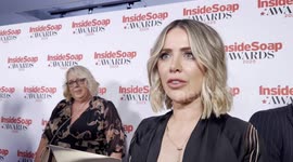 Sally Carman speaks in an exclusive interview with BANG Showbiz at the Inside Soap Awards