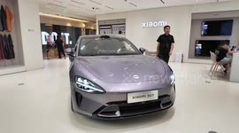 China: the Xiaomi SU7 car is displayed in the Xiaomi store in China