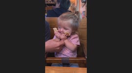 Girl Goes All-In On Roadhouse Butter