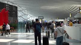 China: Airport in Beijing handles growing number of passengers as holiday approaches