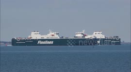 Finland to UK sister ships pass on anniversary of service off Kent