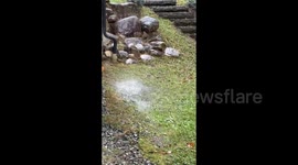 US: Pouring rain drenches Paul Smiths, NY