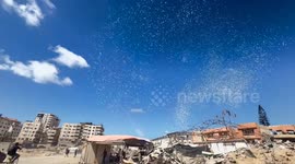 Israeli army airdrops leaflets warning Palestinians to leave northern Gaza