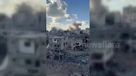 Continuous Israeli Bombing Causes Widespread Destruction In Gaza