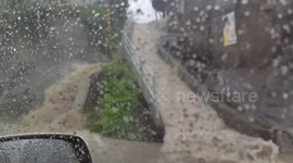 Japan: Storm Systems Bring 100 mm/h Downpour, Causing Flooding in Miyagi 2