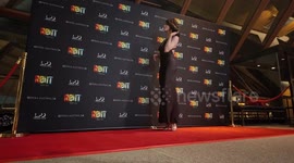 Erin Holland at RENT red carpet, Sydney, Australia