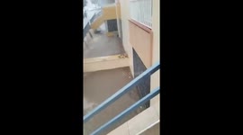 Severe flooding submerges cars in Figueretes, Ibiza, Spain