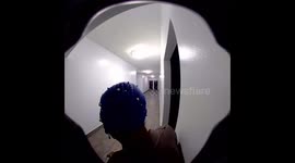 Granddaughter surprises grandmother via Ring doorbell in New York, USA
