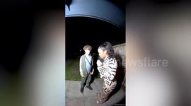 Mum wrestles teen to the ground after he was late home