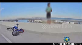 DPS Trooper Prevents Tragedy, Talks Motorcyclist Off Bridge Ledge
