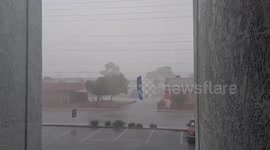US: Heavy Monsoon Rain And Strong Wind Hit Las Vegas