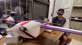 Enjoy this view from the cockpit of remote controlled plane
