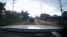Pickup truck crashes into power lines causing outage in city