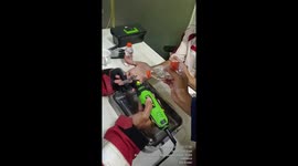 Firemen remove ring trapped on youngster's finger