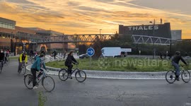 France: Pro-Palestinian activists block Thales factory near Paris over Gaza flotilla attacks