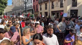 Spain: Seville protesters show solidarity with Gaza flotilla