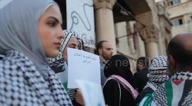 Syria: Damascus protesters back Gaza-bound Global Sumud Flotilla