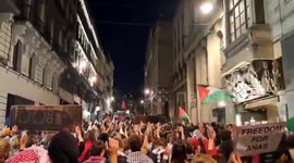 Belgium: Protest in support of the Global Sumud Flotilla