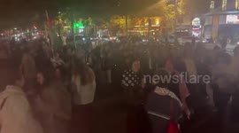 France: Protest at Place de la République against Israel’s seizure of the Global Sumud Flotilla