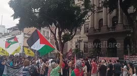 Brazil: Pro-Palestine rally in Brazil denounces Israeli attack on Global Sumud Flotilla