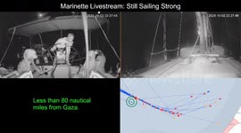 Marinette of Global Sumud Flotilla presses toward Gaza after Israeli attack