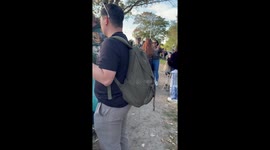 Police break up fight between drugs war madman Duterte supporters at The Hague
