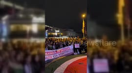 Türkiye: Pro-Palestinian Demonstration Held In Istanbul Over Flotilla Interception