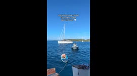 Doctor and freediver dives to save phone in Fiji - underwater scramble racks up 153k views